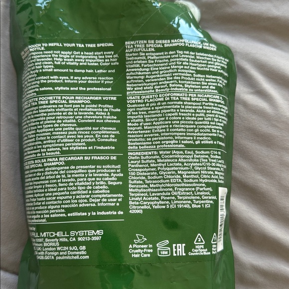 Paul Mitchell Tea Tree Special Shampoo Refill 1L - Picture 2 of 3